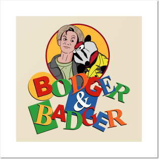 Bodger and Badger Retro Kids TV Posters and Art